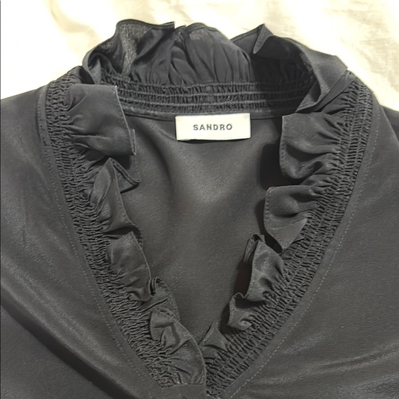 Sandro Floaty Silk Shirt - Picture 3 of 8